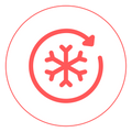 Evenly-distributed cooling icon