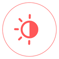 Near-blackout design icon