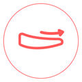 Soft, tapered foam icon
